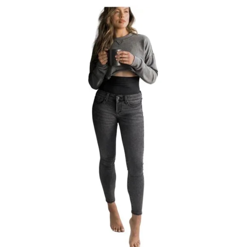 BLANQI® Denim Postpartum Support Skinny Jeans - Charcoal Wash